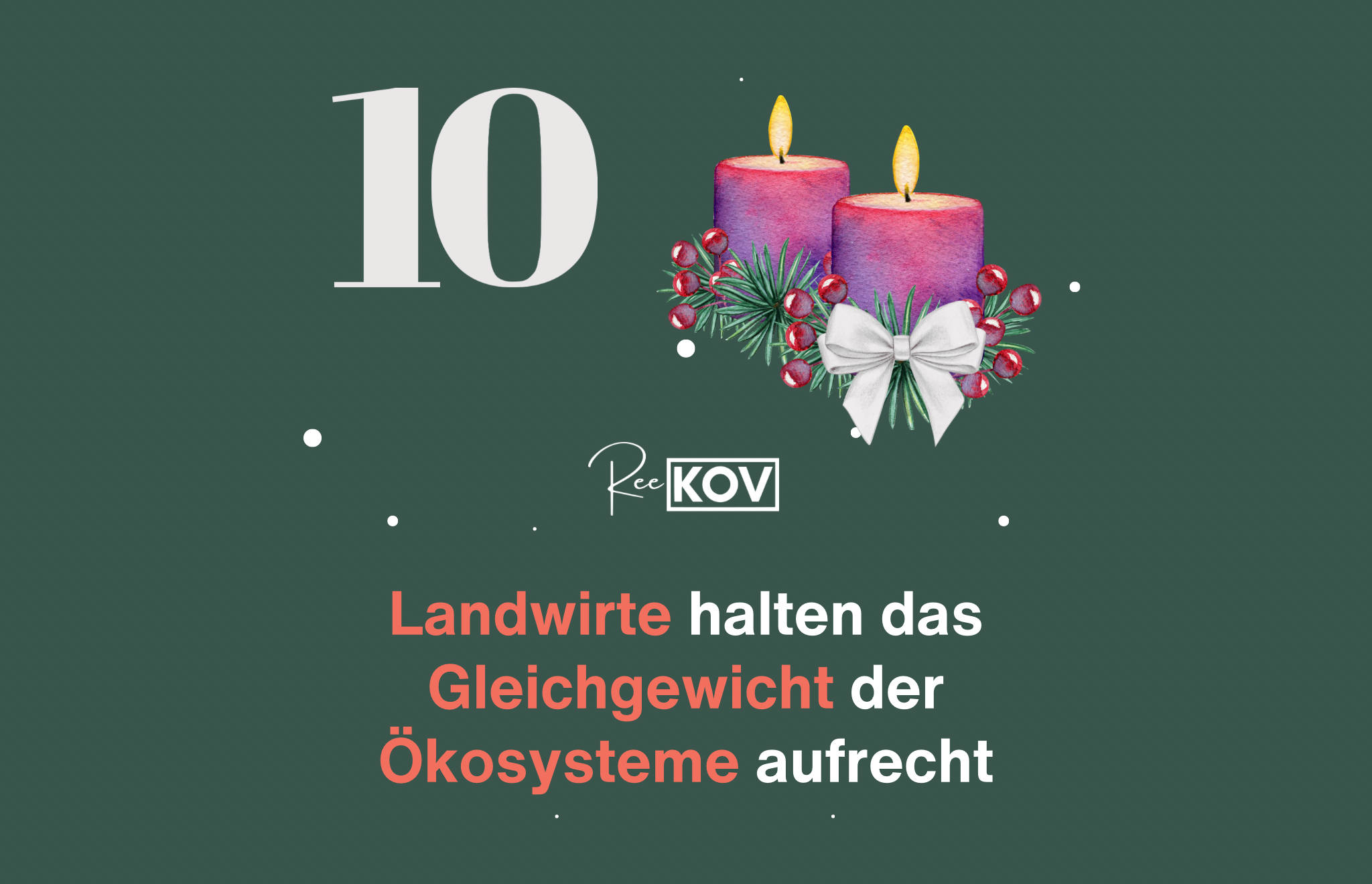 Landwirte tragen maßgeblich dazu bei, das Gleichgewicht der Ökosysteme aufrechtzuerhalten.