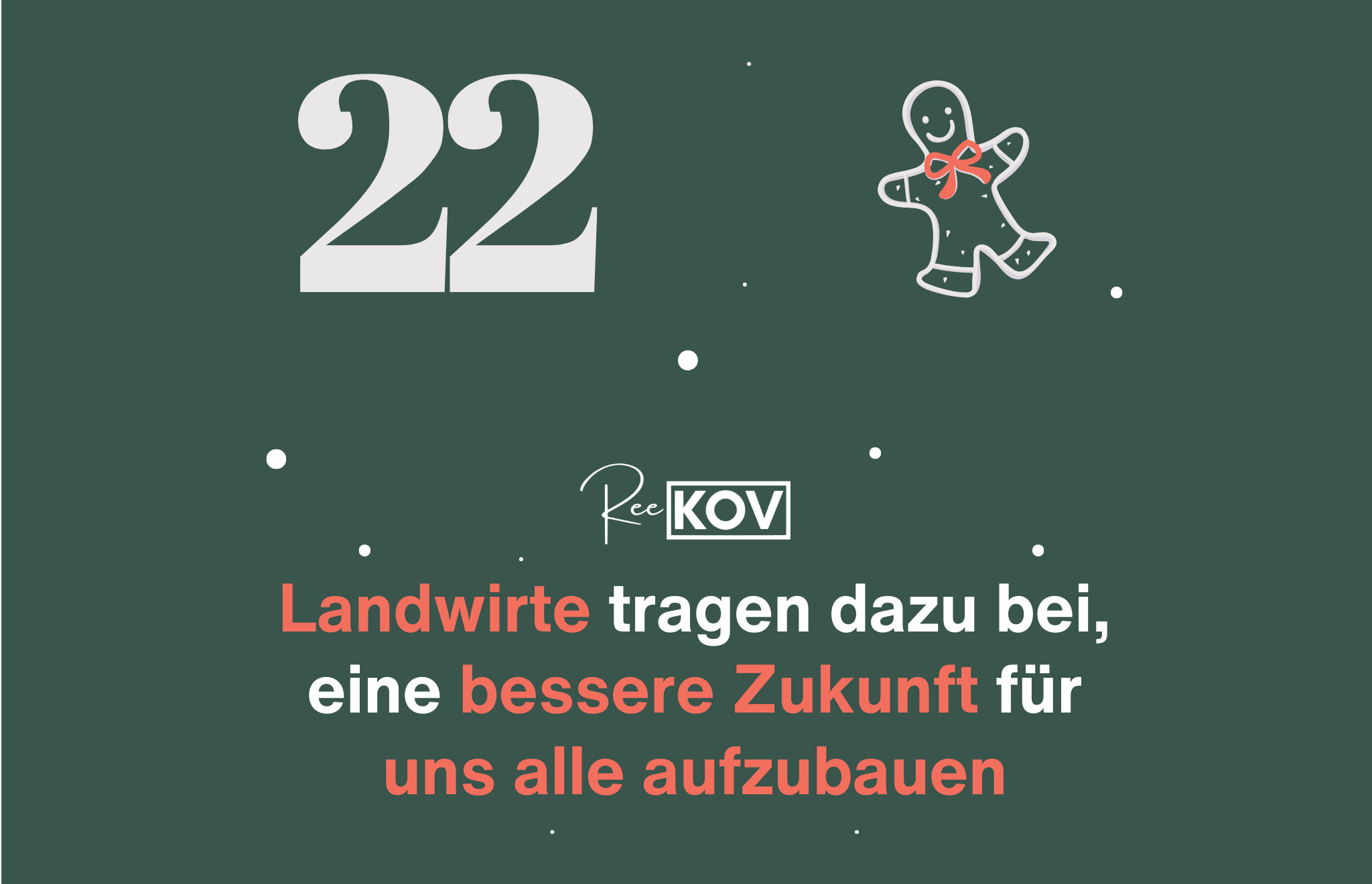 Landwirte tragen dazu bei, eine bessere Zukunft für uns alle aufzubauen