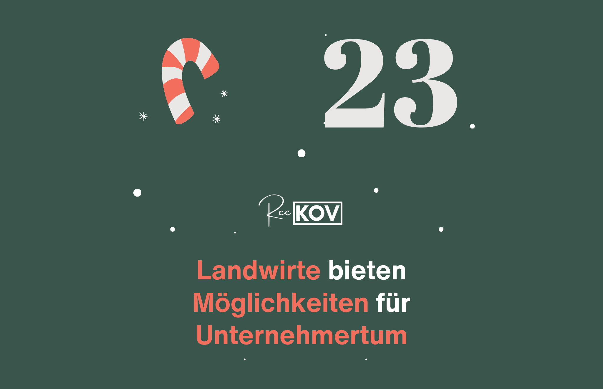 Landwirte bieten Möglichkeiten für Unternehmertum