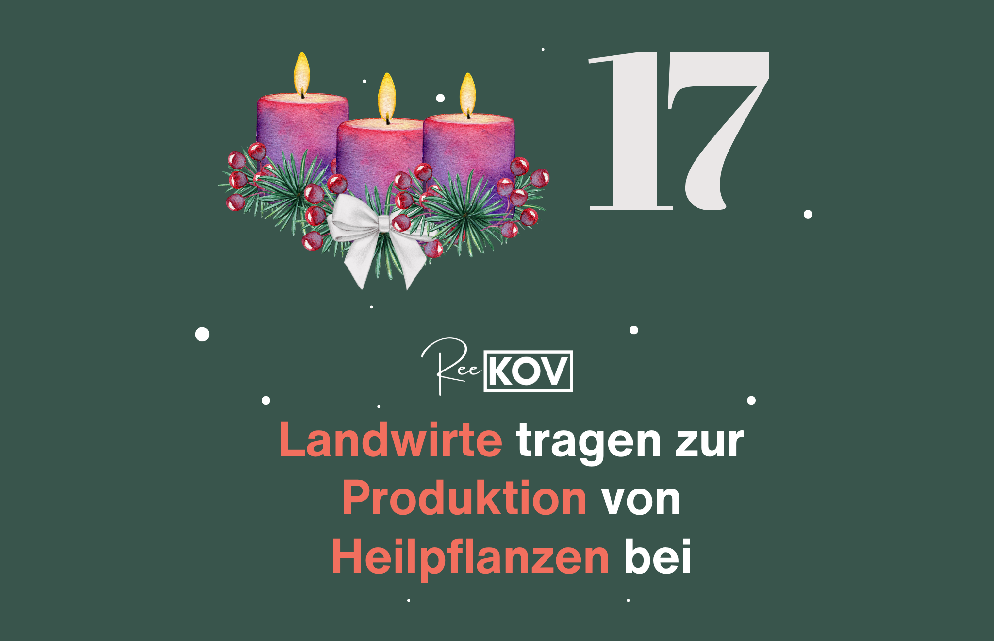 Landwirte tragen zur Produktion von Heilpflanzen bei